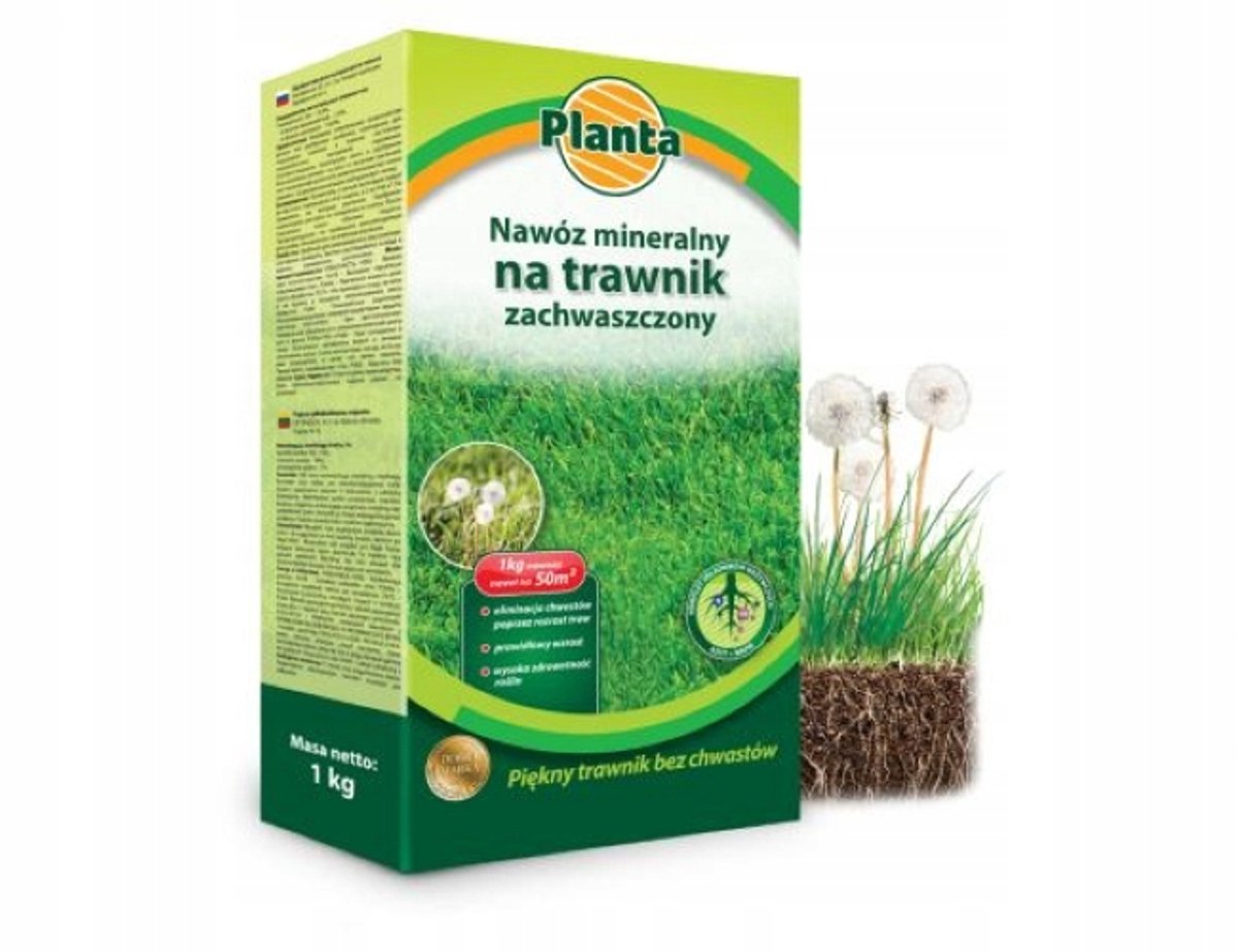 Planta - Mineralenmeststof Voor Gras - Onkruidwerend - 1kg - Verzuring Vermindert