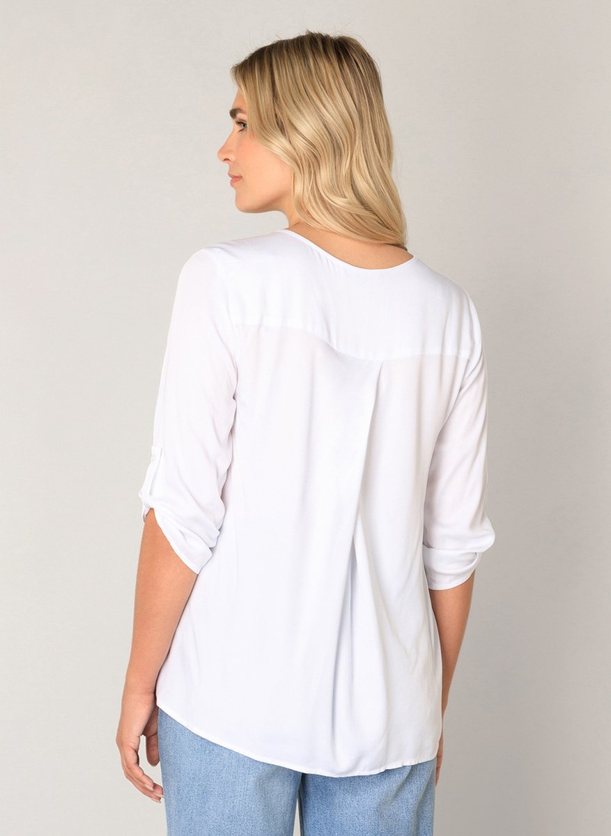 BASE LEVEL Yani Blouse - White - maat 44