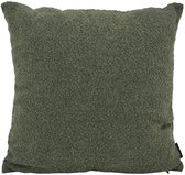 Sierkussen Bouclé Vert armée | 45 x 45 cm | Polyester