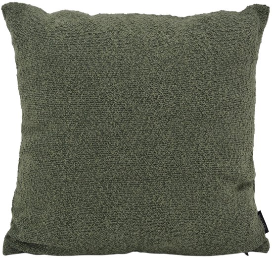Sierkussen Bouclé Vert armée | 45 x 45 cm | Polyester