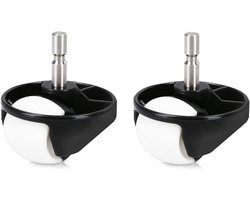 2-pack voorwielen Geschikt voor iRobot Roomba 500/600/700/880/980 Zwart