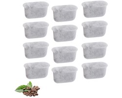 Filtre à eau au charbon 12 pièces - Filtres à café réutilisables - Pièces de rechange pour filtre à Water - Filtres à Water - Pour machines à expresso - Pour cafetières Cuisinart - Pour Water Delonghi