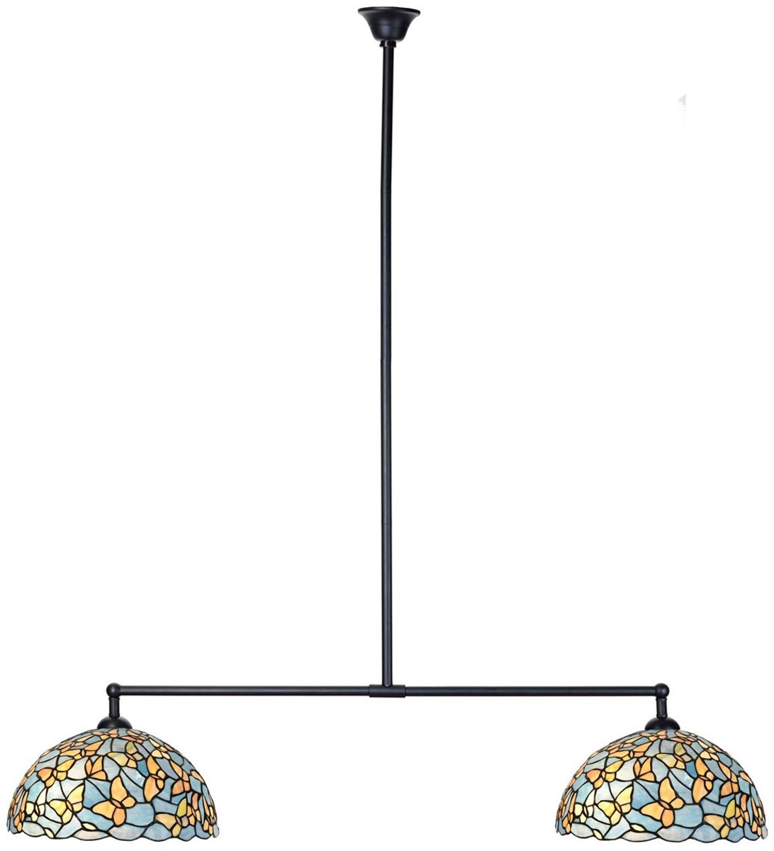Coloured by Art Tiffany T-lamp 2 lichts Fly Away Ø 35 - Art Deco Trade Zwart