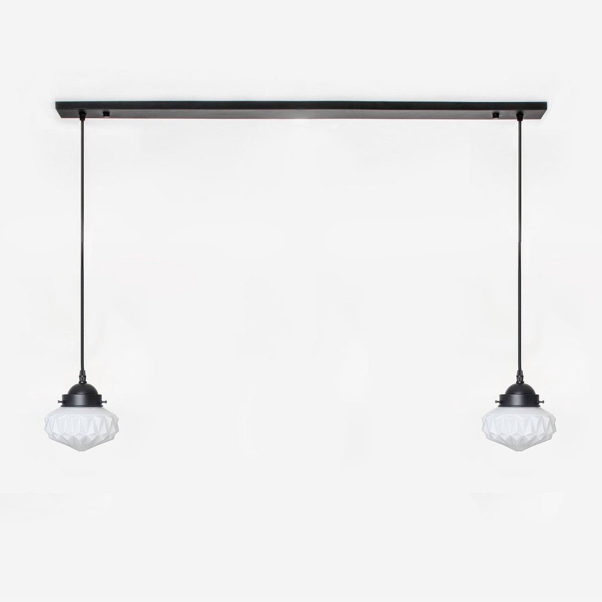 Coloured by Art 2 x Eternal Star lampen aan plafondbalk Moonlight - Art Deco Trade Zwart