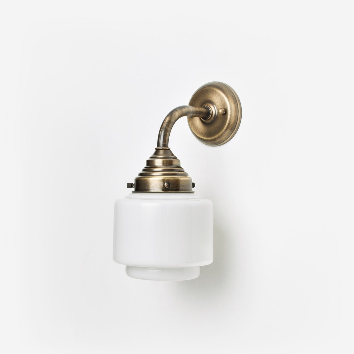Wandlamp Getrapte Cilinder Small Curve Brons - Art Deco Trade
