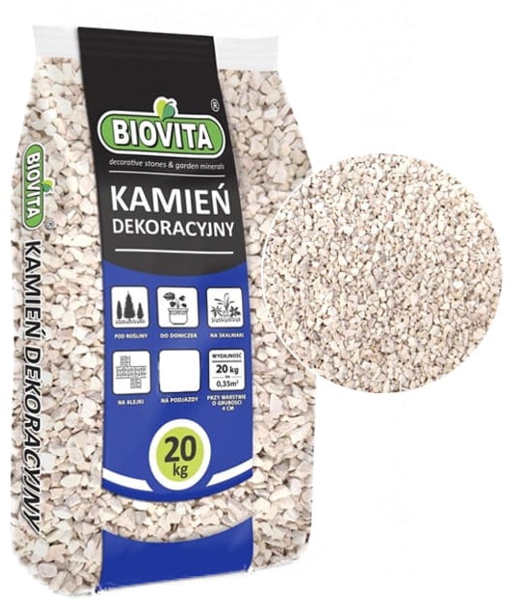 Biovita Beżowa Marianna - Sierkiezel - 8-16 mm - 20 kg - Weerbestendig