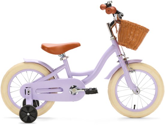 Generation Blanco 14 inch Lila – Kinderfiets met Mandje