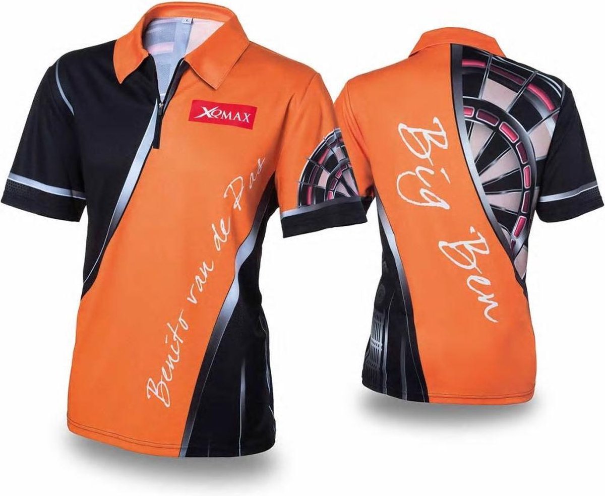 XQmax Darts BvdP replica wedstrijdshirt oranje maat L QD9200240