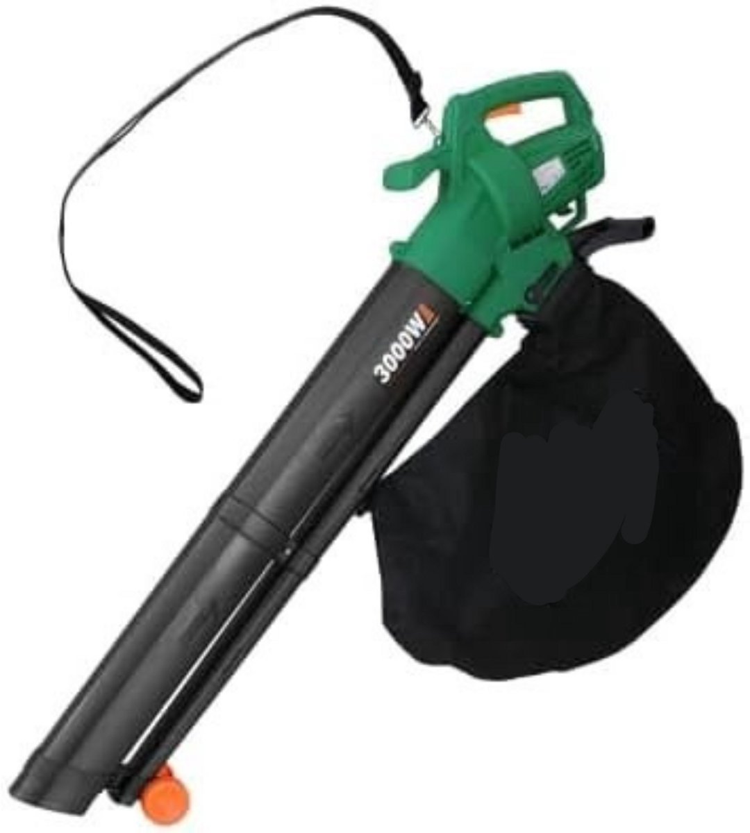 Thuys – Bladzuiger Met Opvangzak – Met Accu – 48 x 28 x 27 cm – Groen