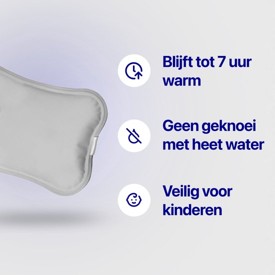 Living Needs Babykruik - Elektrische kruik - Kruik - Grijs — afbeelding 3