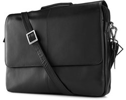 Visconti Alfie - Schoudertas/Messenger Bag (L) - leder - zwart - kwaliteit