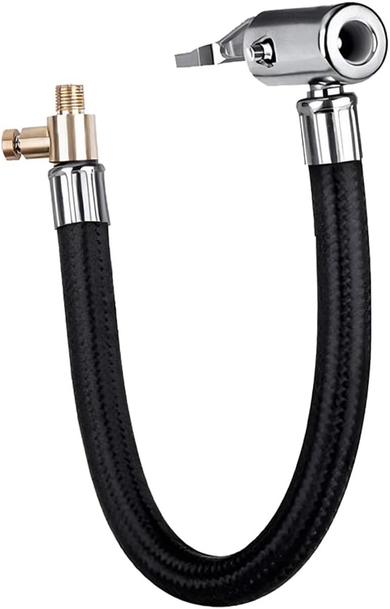 Autopomp - Autobanden - Luchtpomp - Verlengbui - Koper -Ventieladapter - Verlengslang voor luchtdruk - Luchtpomp Accessoires - Voor fiets auto motorfiets fietsband luchtpomp - 10 cm
