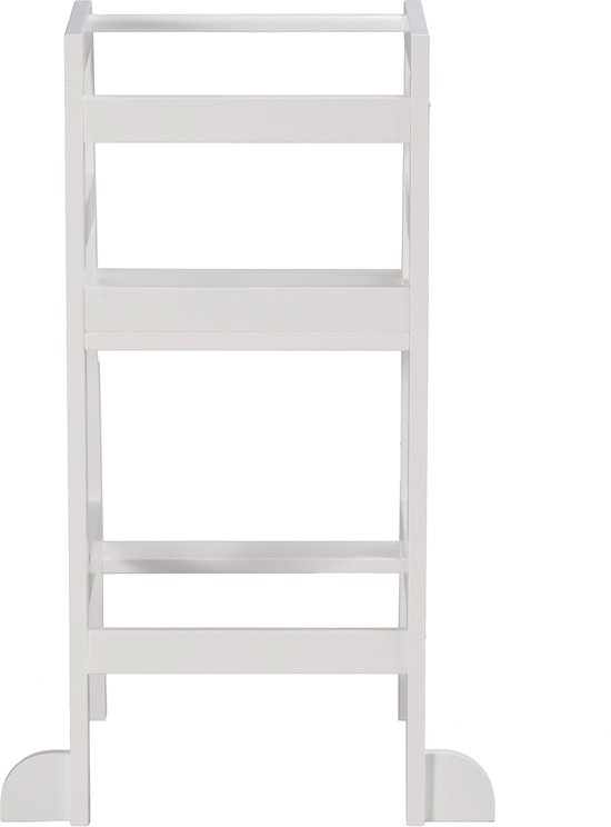 Witte leertoren, voorkant van de bovenste en middelste plank.