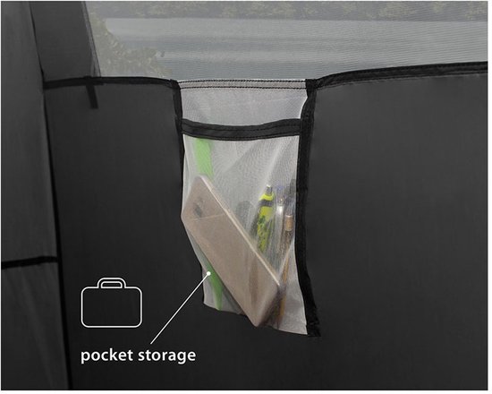 Brunner Cabina II NG - Schuurtent - Douchetent - Omkleedkamer - Kooktent - 140 x 140 x 205cm — afbeelding 4