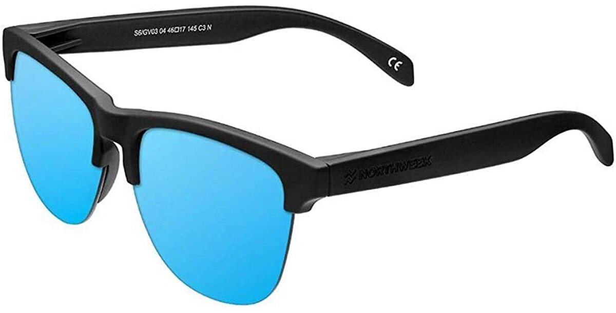Zonnebril Uniseks Northweek Gravity Deck Zwart Blauw (Ø 48,5 mm)