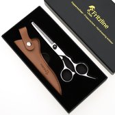 Fritzline Coupeschaar met Leren Etui - Uitdun Schaar - Effileerschaar - Uitdunschaar - Kapper