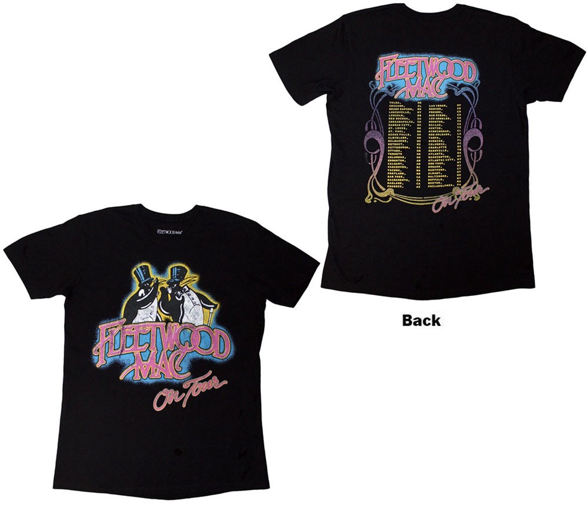 Fleetwood Mac - On Tour Heren T-shirt - M - Zwart