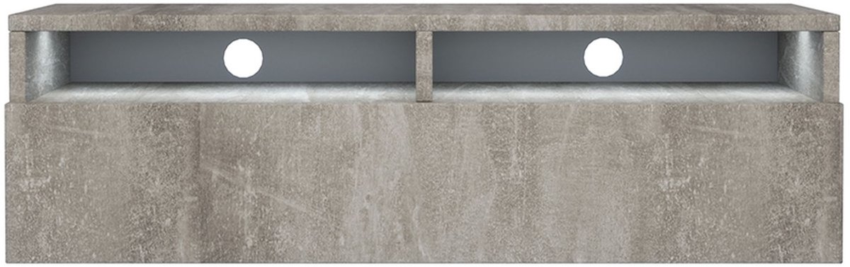Selsey Rednaw – TV-meubel met lade, betonlook met LED, 100 cm