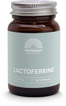Mattisson - Lactoferrine 95% 300mg - Lichaamseigen Ijzerbindend Eiwit - Supplement - 30 Capsules