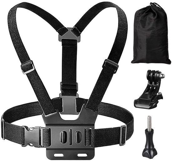 Harnais De Poitrine Pour Téléphone Et Caméra D'action - Sangle Réglable - Pour GoPro, Smartphones - Sports, Randonnée, Vélo
