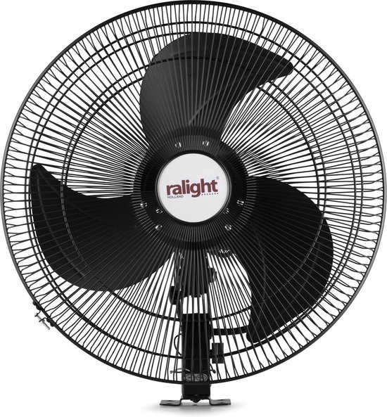 Wandventilator 50 cm chroom zwenkbaar 3 snelheden verstelbaar muur plafond ventilator