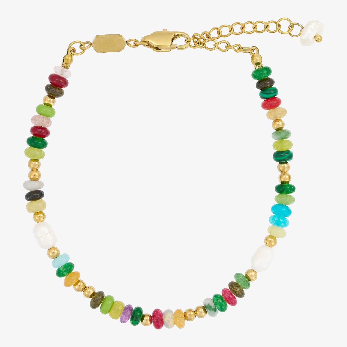 Wolff jewelry - color pearl - armband -zoet water parel - gekleurde stenen - Waterproof - Dames - Cadeau - dochter - vrouw – vriendin – moeder - verjaardag