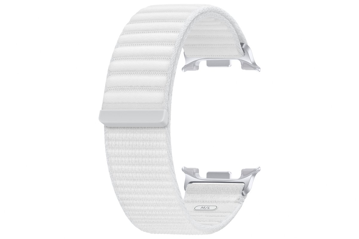 Samsung Galaxy Watch 8 - Smartwatchbandje - Fabric (M/L) - Wit