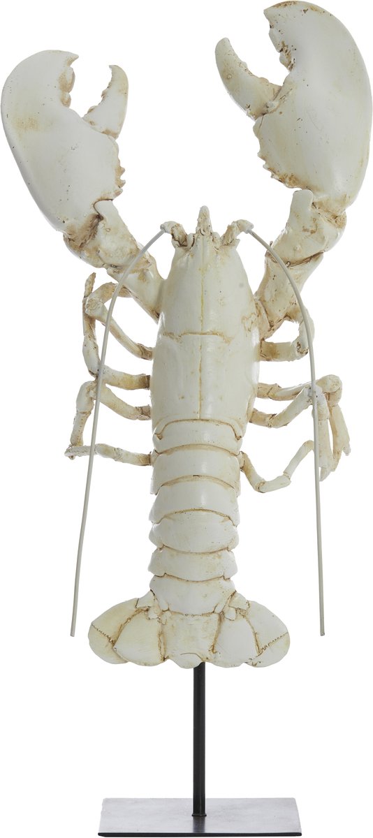 Light&living Ornament op voet 25x14x56,5 cm LOBSTER gebroken wit