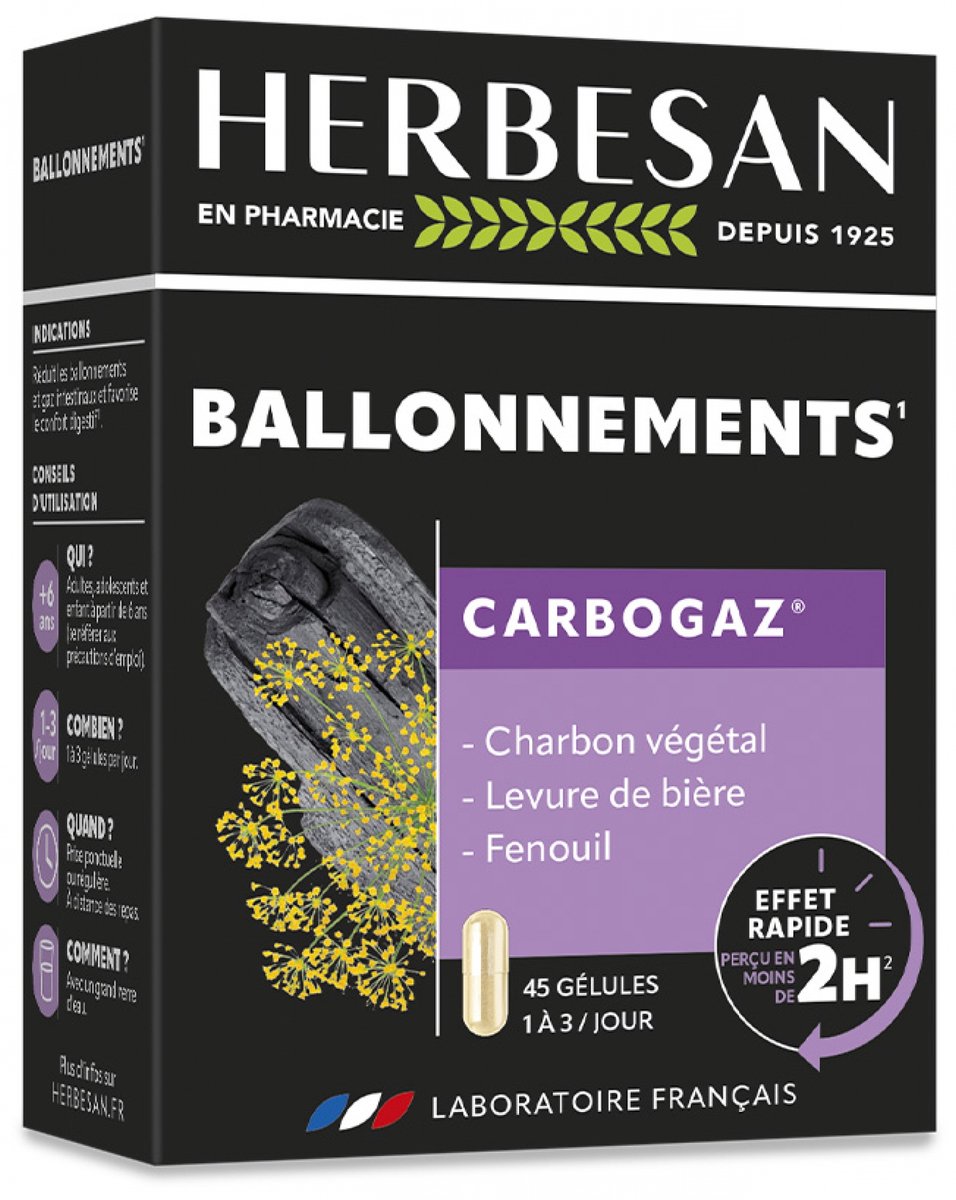 Herbesan Carbogaz 45 Capsules