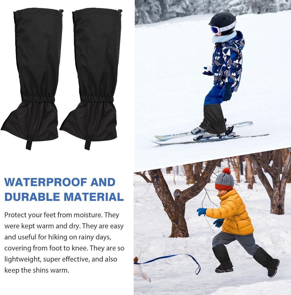 HomDSim Kinderen Been Gaiters Outdoor Waterdichte Sneeuw Gaiter voor Kinderen Wandelen Klimmen Jagen Been Cover Schoenen Gaiters