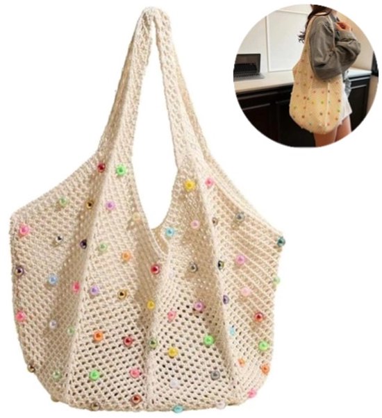 Dames Tas - Schoudertas - Tote bag - Geschikt Voor op reis/onderweg - Geschikt voor het maken van foto's - Een tas die mooie vrouwen moeten dragen - Grote capaciteit - Gebreide handtas