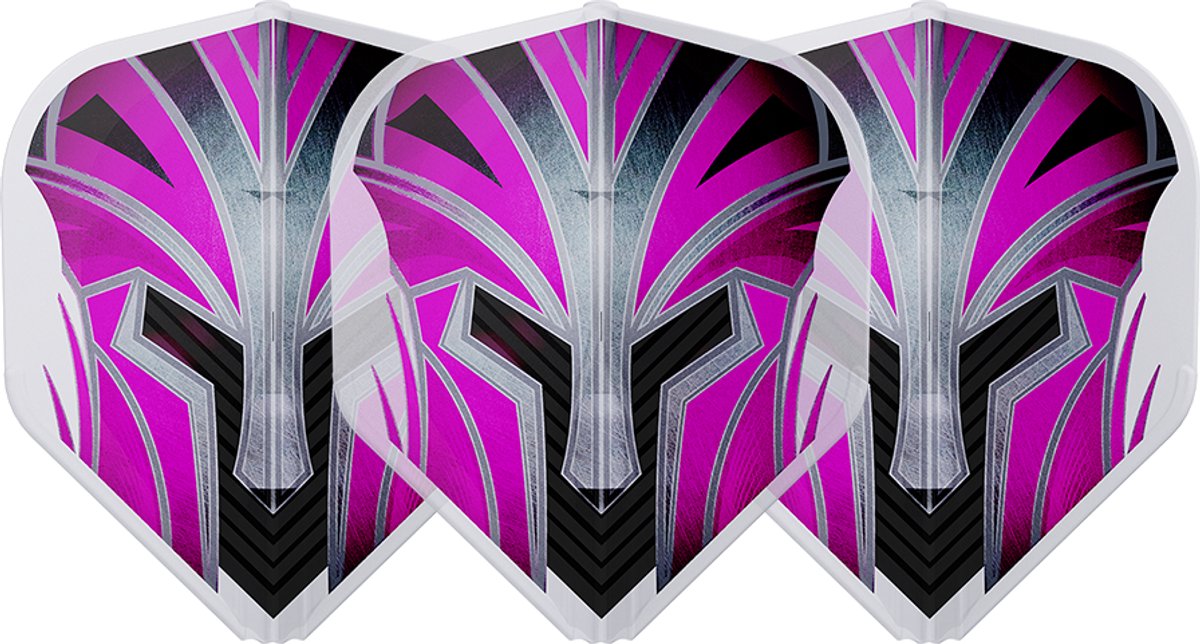L-STYLE EZ L1 PRIME SERIES PINK CLEAR WHITE - DART FLIGHTS