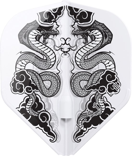 L-Style L1 EZ Jelle Klaasen V7 Clear White - Dart Flights van Merkloos — afbeelding 2