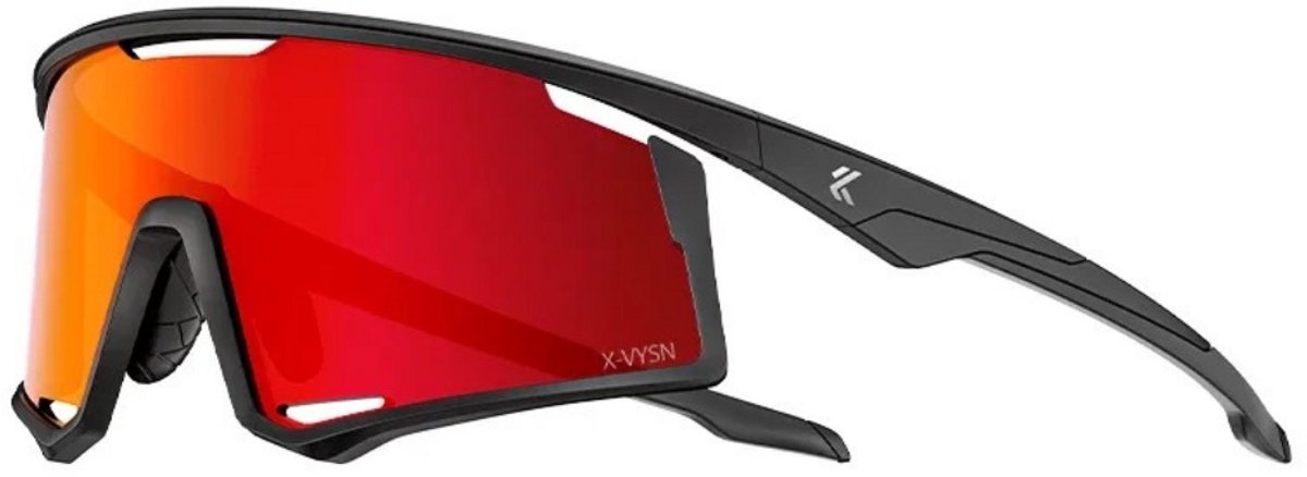 KAPVOE Sport Zonnebril met Nano Lenzen – UV400 Fietsbril voor Heren & Dames – MTB, Wielrennen & Wandelen – Lichtgewicht - Verstelbare Neuspad