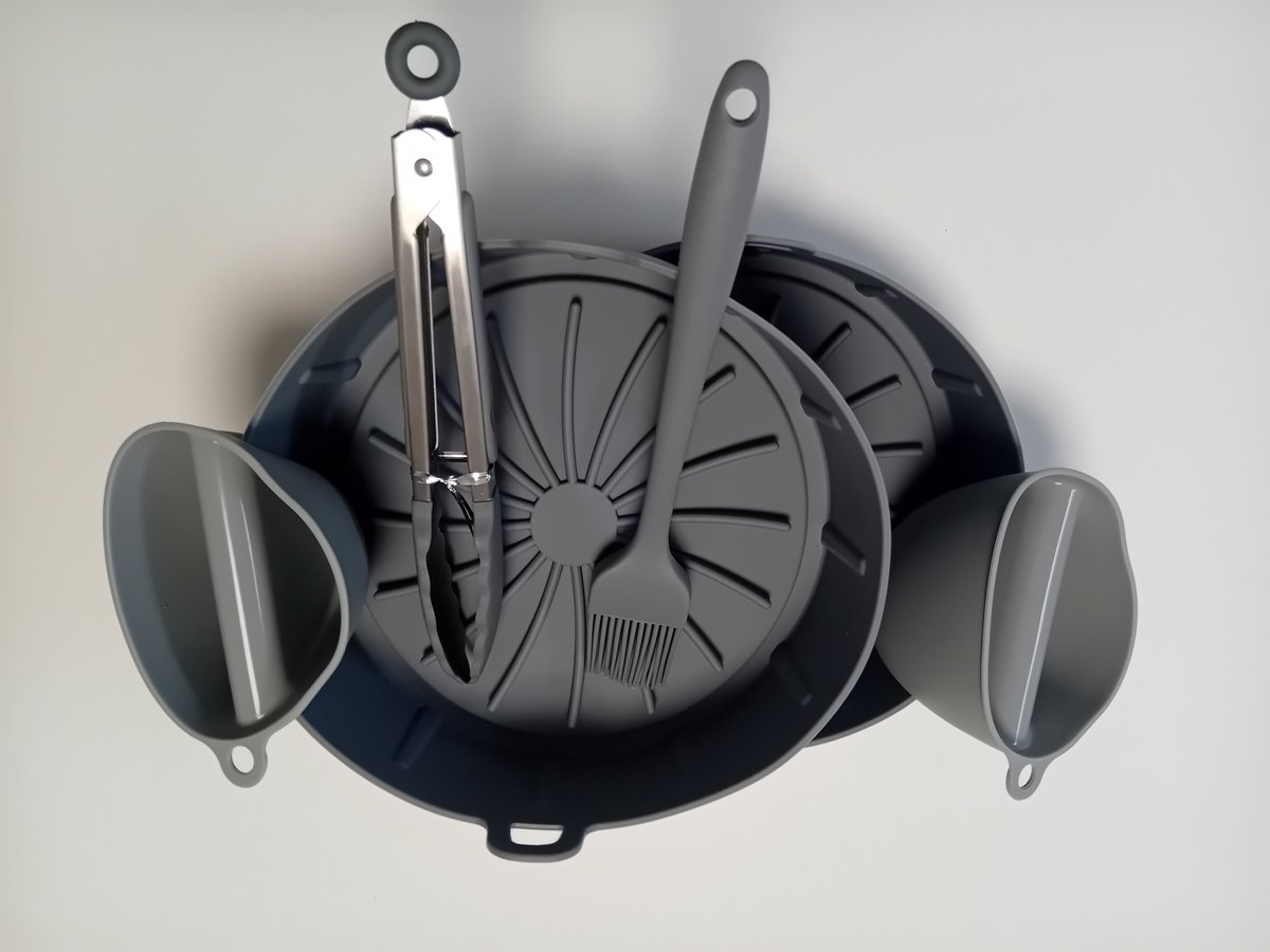 Airfryer Bakjes Siliconen – Ø 19 cm – 2 Stuks – Herbruikbaar & BPA-vrij – Alternatief voor Bakpapier – Non-stick Accessoires – Vaatwasserbestendig – Geschikt voor Philips Airfryer