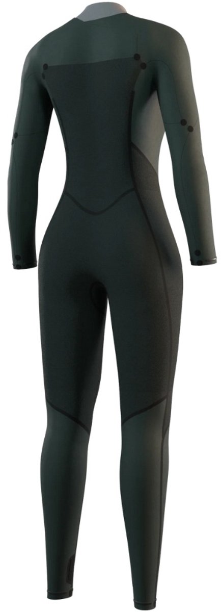 2025 Mystic Dames Haven 4/3mm Borst Ritssluiting Wetsuit
