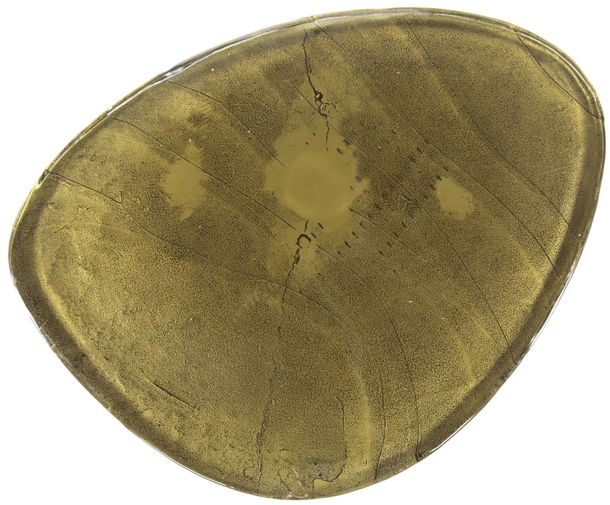 Giga Meubel Salontafel Eclipse - Goud Glas - 62x45x40cm