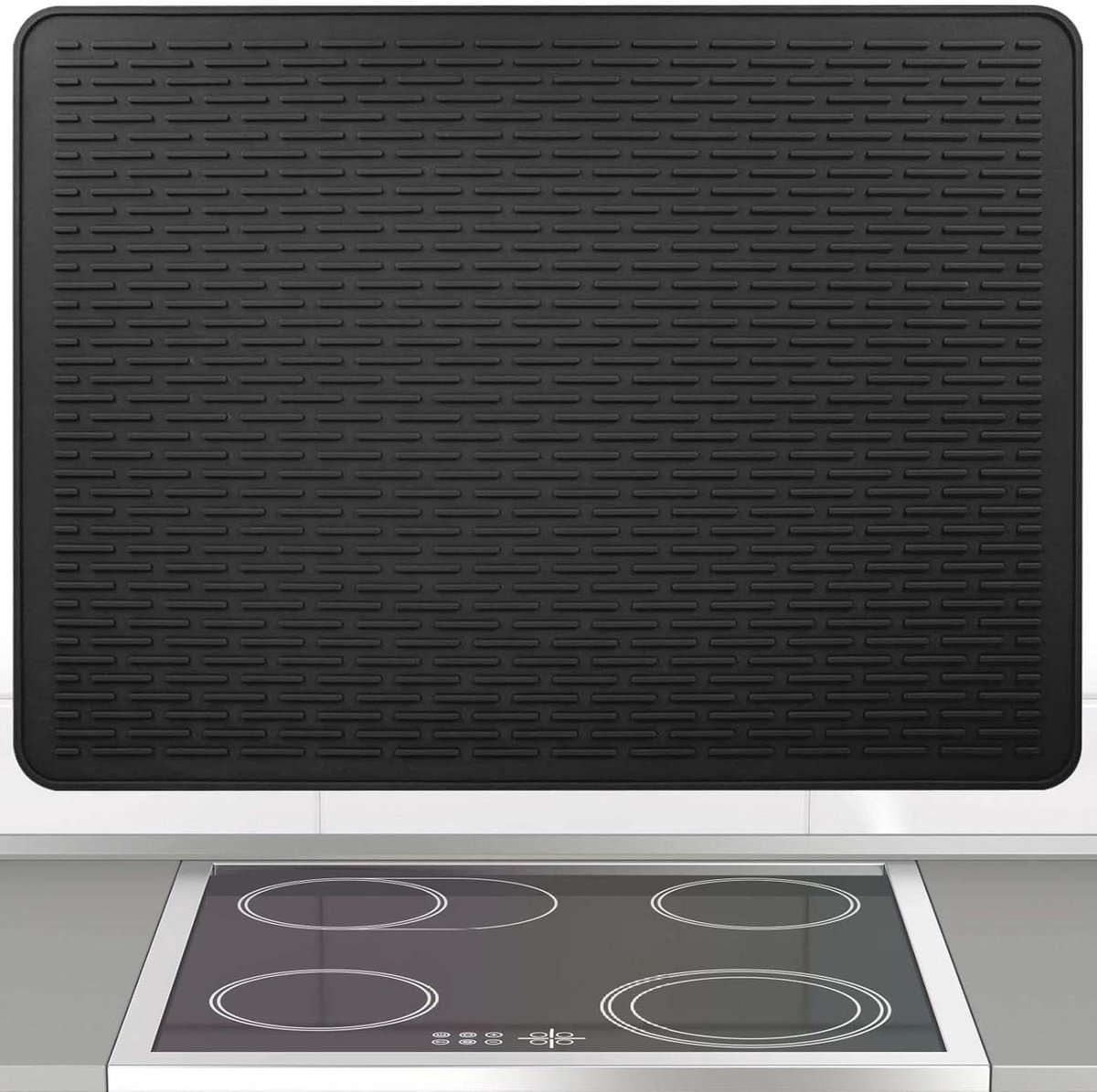 Allecto Plus - Siliconen fornuisafdekplaat 71x50 cm - spatbescherming en waterdichte afdekking voor inductiekookplaat