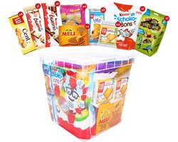 Cookies & snacks maandpakket - Jules Destrooper, Lotus, LU, Kinder & Meli - koekjesassortiment - koek met chocolade - kinderkoeken - 992g