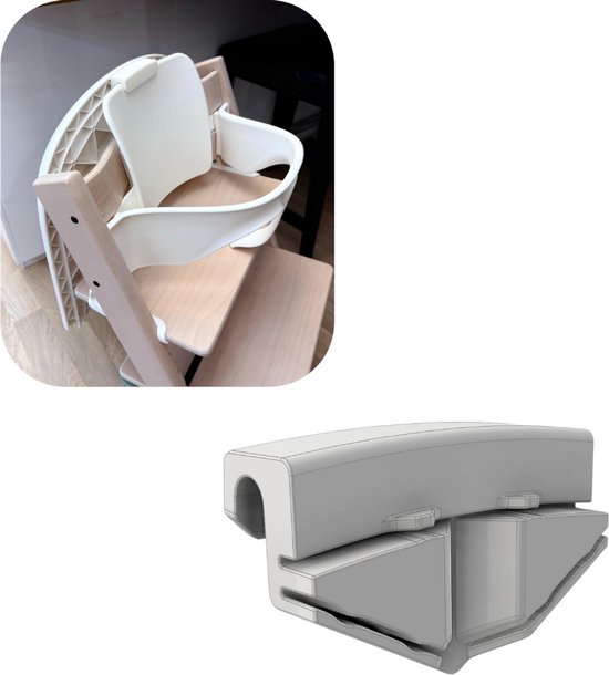 adapter voor tripp trapp eetblad - wit - tripp trapp tray - tripp trapp eetblad