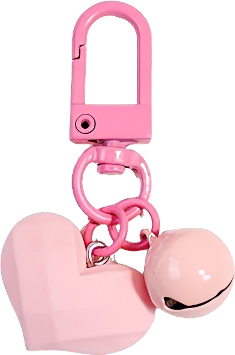 Ainy - Hart Keychain Roze | sleutelhangers voor kinderen en volwassenen | auto sleutelhouder speelgoed accessoires | cadeau voor haar