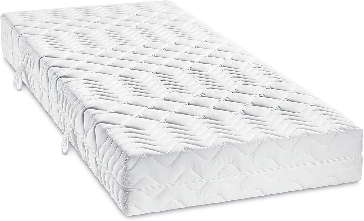 Bodyprotect 140 x 200 cm duo pocketveringmatras Ralf | Orthopedisch keermatras met hardheidsgraad 2 en 3 | 7 zones | premium visco schuim topper | Afneembare hoes van microvezel, wasbaar op 60 graden | 140 x 200 x 22 cm | Wit