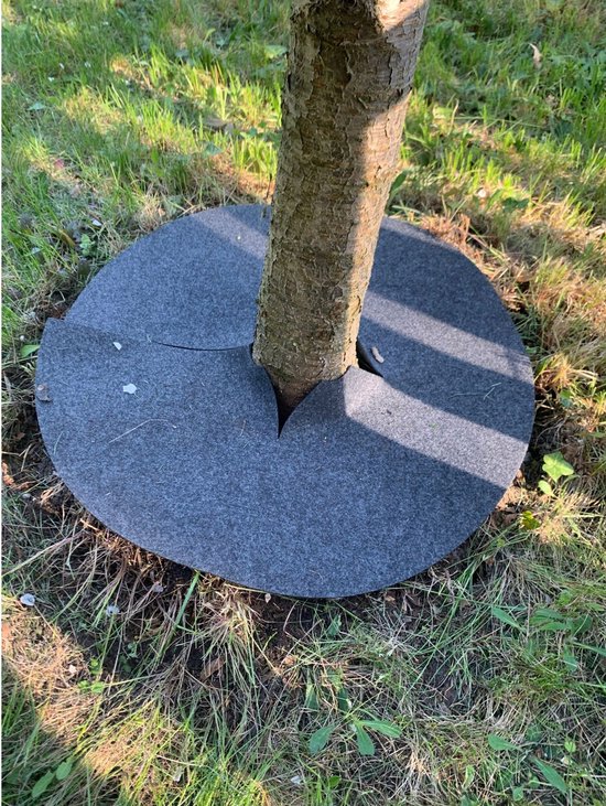 Bertoni -Onkruidbestrijding - Onkruidwerende anti-wier schijfset, 6 stuks, 40 cm, grijs van Bertoni — afbeelding 5