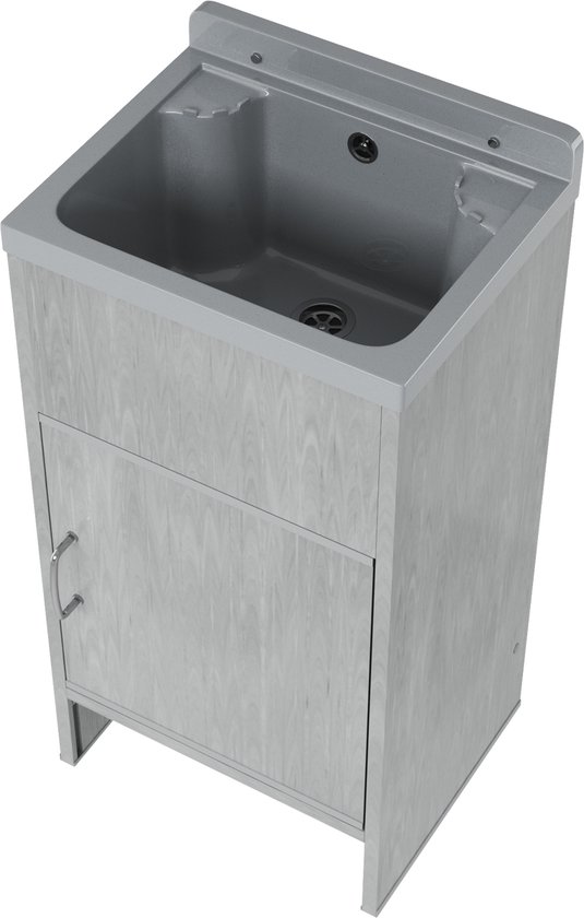 METRO Professional Gastro wandkast GWCB1140, roestvrij staal, 140 x 40 x 65 cm, met schuifdeur, zilver