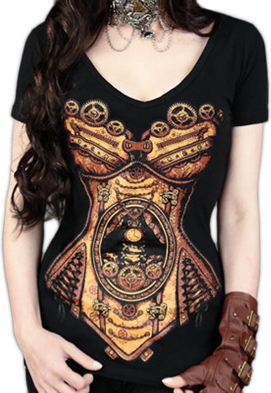 Serpentine Clothing Pulp Trash Girly T Shirt Zwart