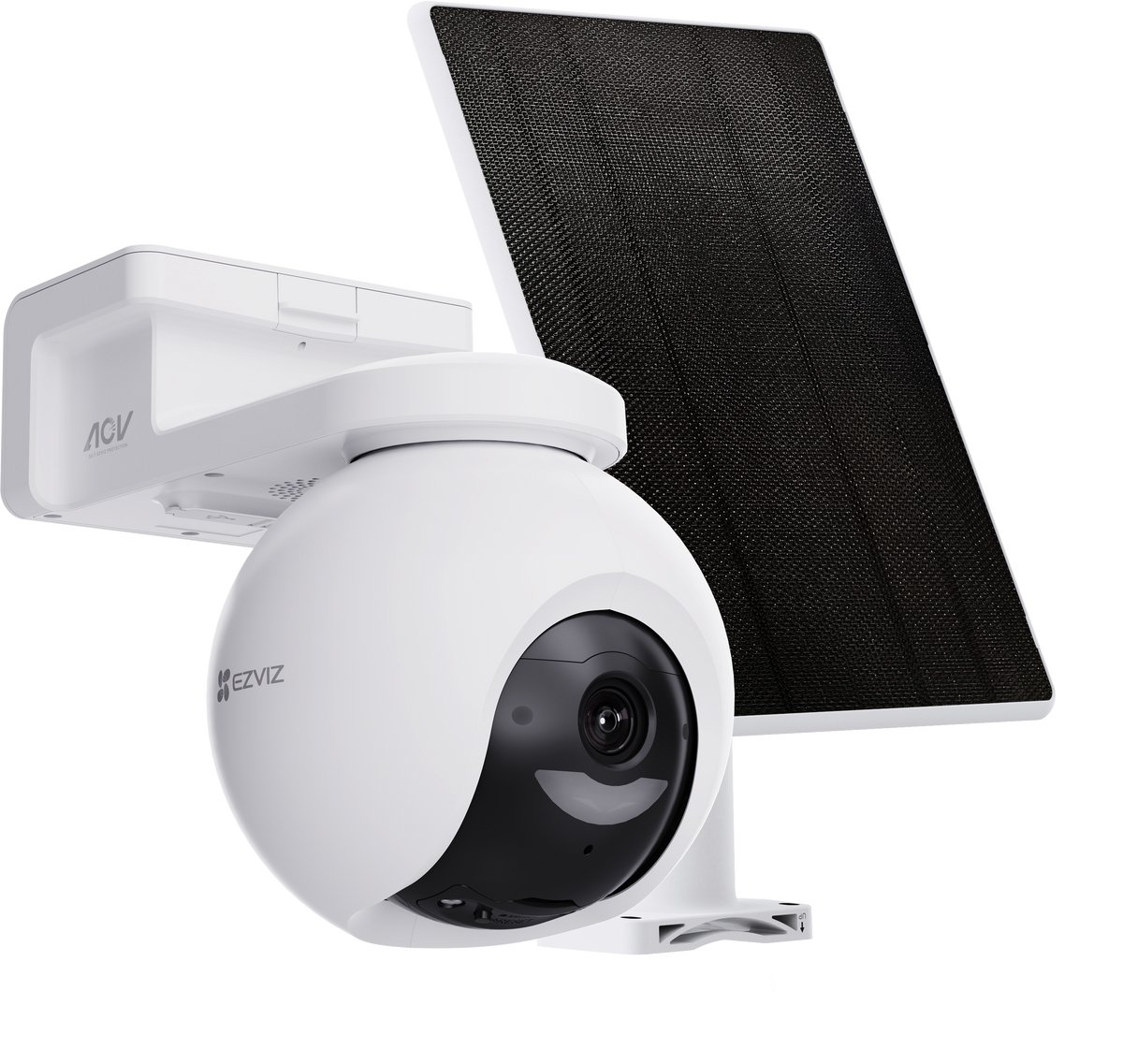 EZVIZ HB8 Pro 4K Kit - Draadloze 4K Beveiligingscamera - met 5W Zonnepaneel - 360° Pan & Tilt - Nachtzicht - AI Detectie - Werkt met Google Assistant & Alexa