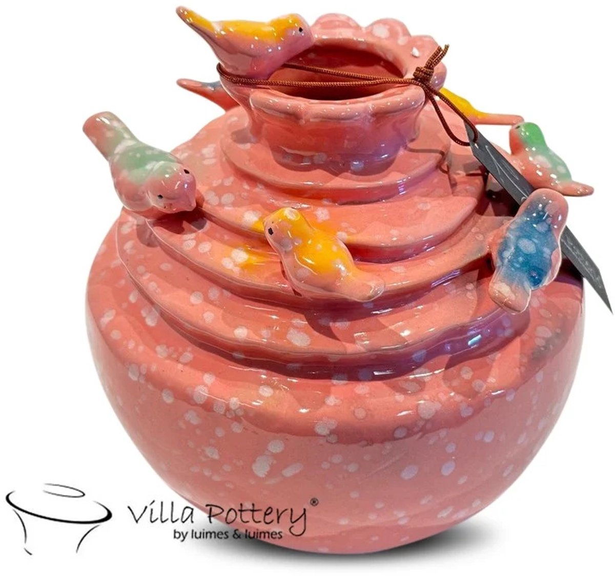 Villa Pottery Donker Roze Vaas Grenada D17xH17