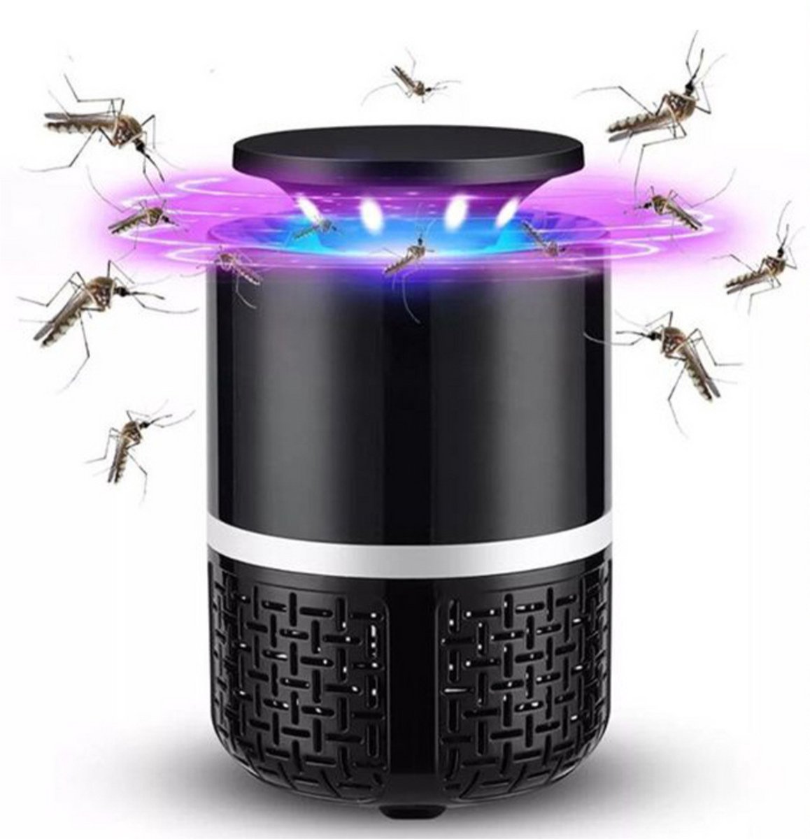 Home & Marker - Anti-Muggen LED Apparaat USB - Bionic Violet Wave Technologie - 20-50m² Dekking - Zwart - ANTIMOSQUITO