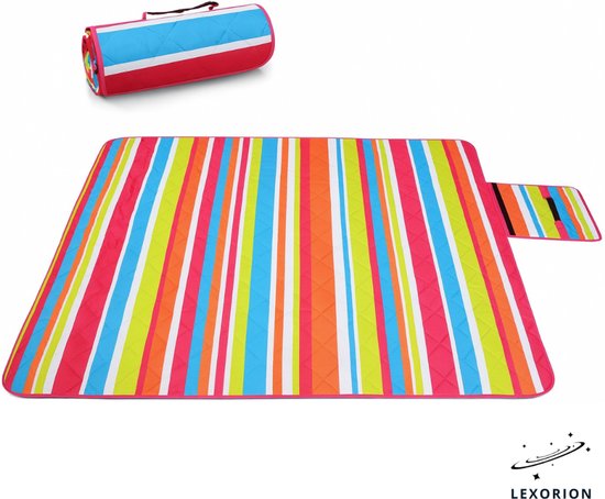 Lexorion Comfort - Picknickdeken - Waterdicht Picknickkleed - 150x200 cm - Comfortabel, Extra Groot en Opvouwbaar Buitenlaken - Ideaal voor Picknick, Strand, Camping en Speeltuin - Dekens voor 2-6 Personen