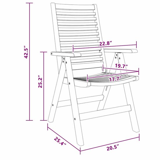 vidaXL - Chaises de jardin - 2 pièces - Bois de teck Massief